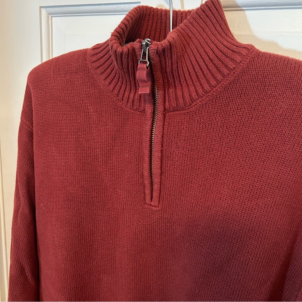EUC Eddie Bauer 1/4 Zip Sweater - Sz L